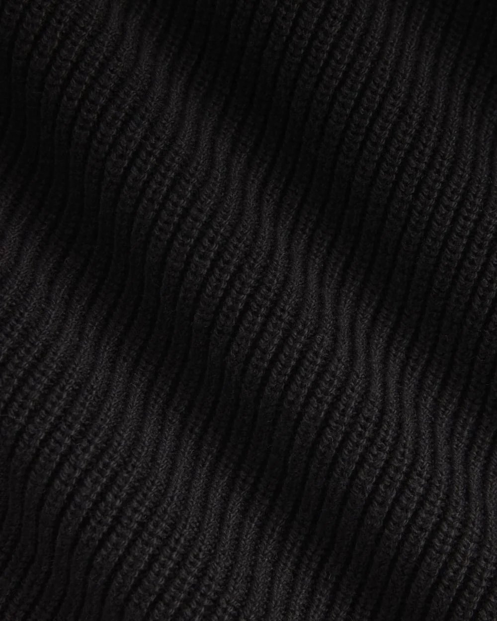 The Slouchy V-Neck in Everyday Cotton | Black (4)