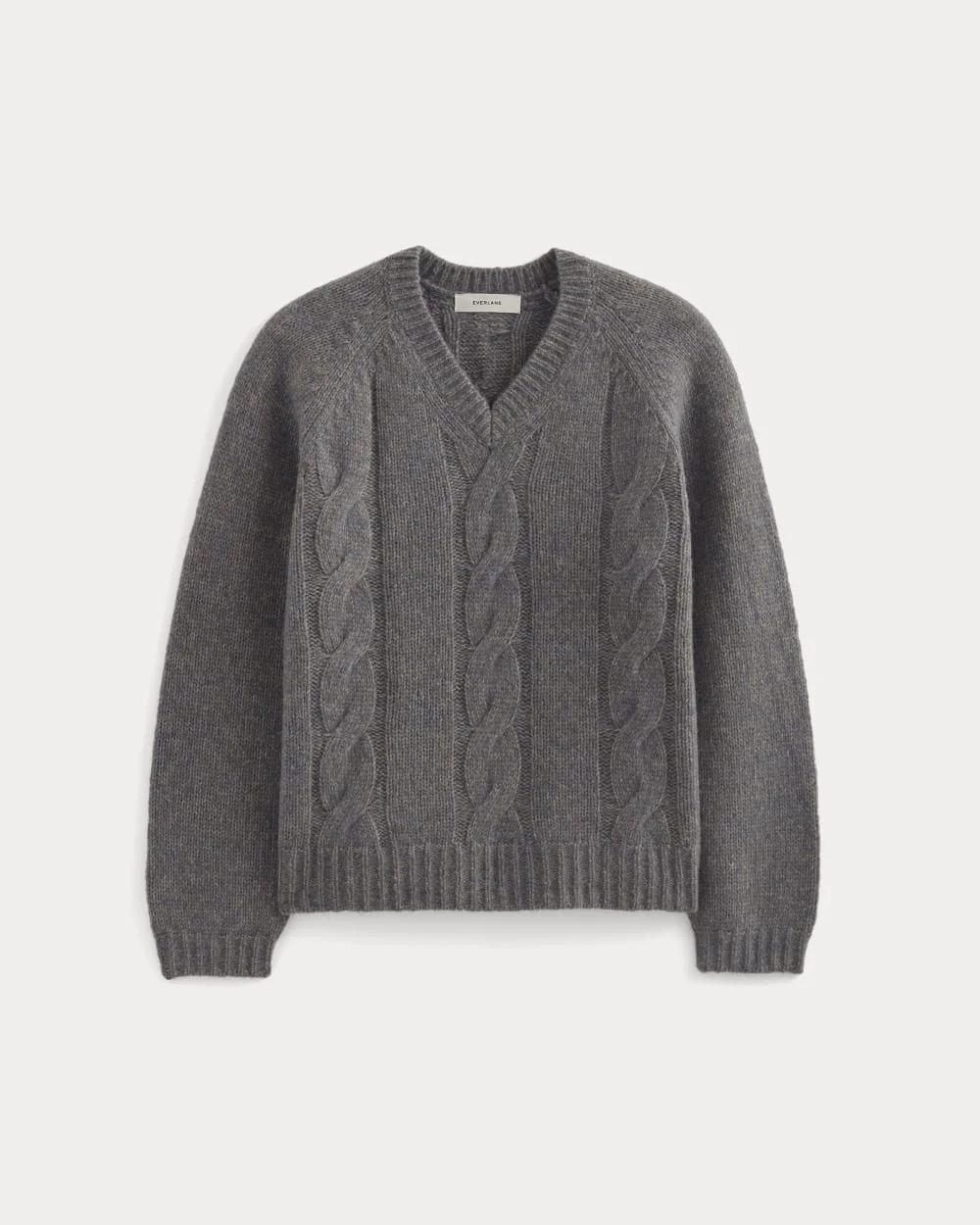 Cloud Cable V-Neck Sweater | Blue Multi Twist (3)