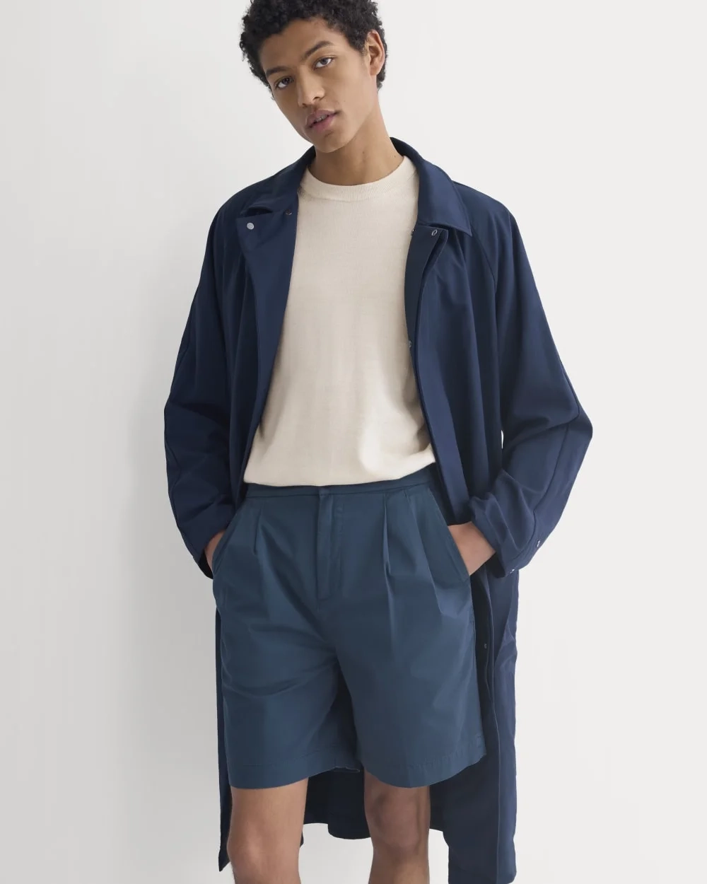 Pleated Easy Short | Midnight Navy (5)