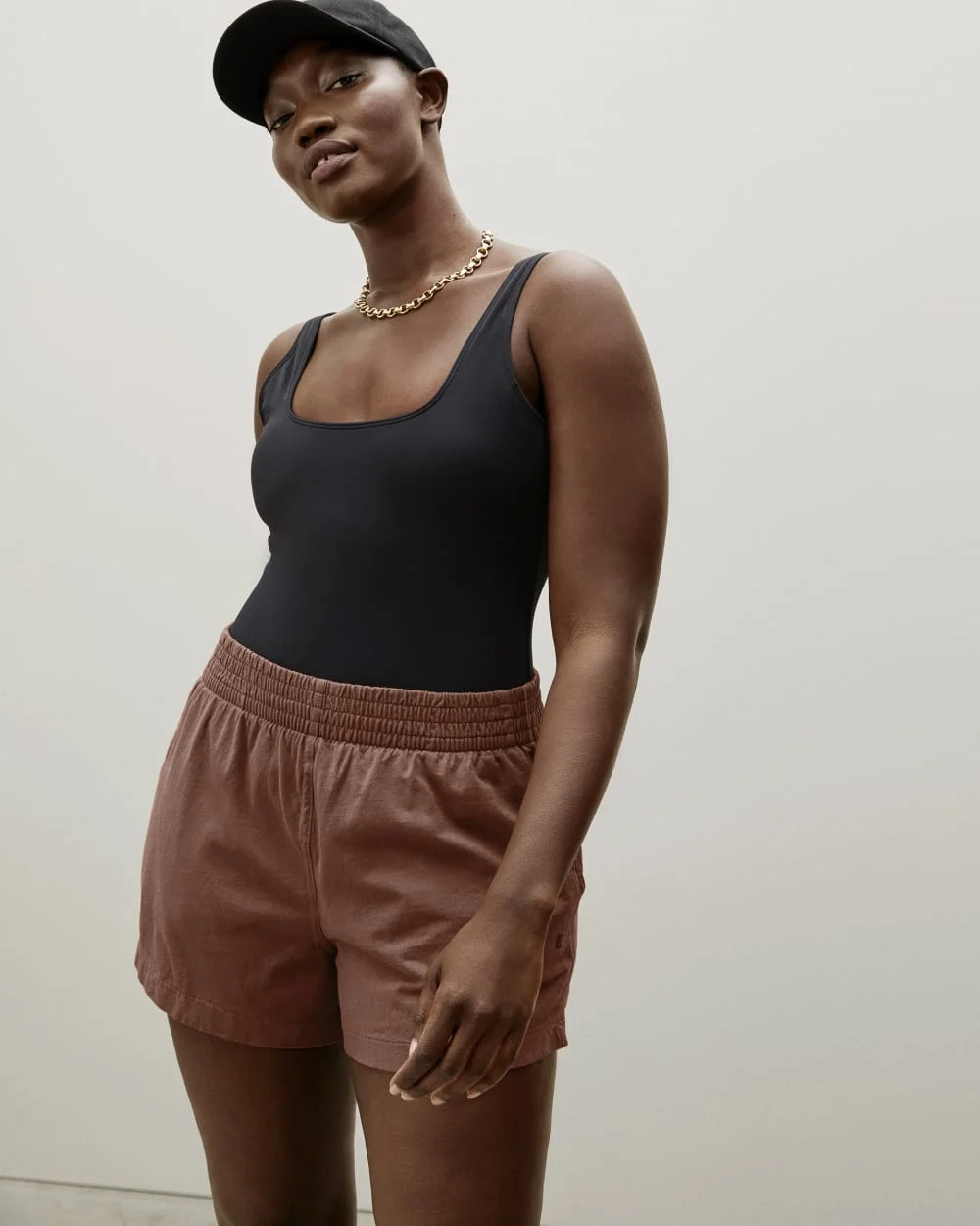 The Retro Jersey Short | Caramel (5)