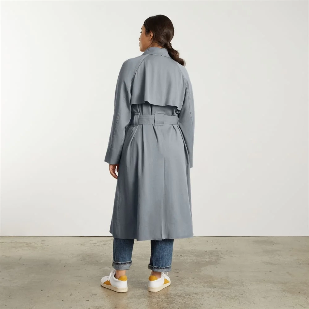 The Gathered Drape Trench | Smoke (5)