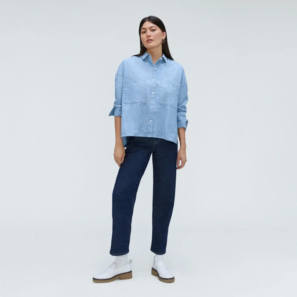 The Boxy Oxford | Mid ReChambray (3)