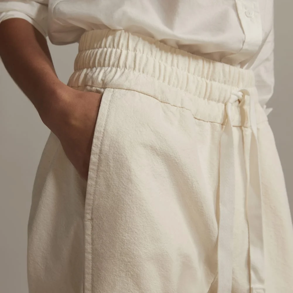 The Canvas Organic Cotton Pull-On Pant | Bone (4)