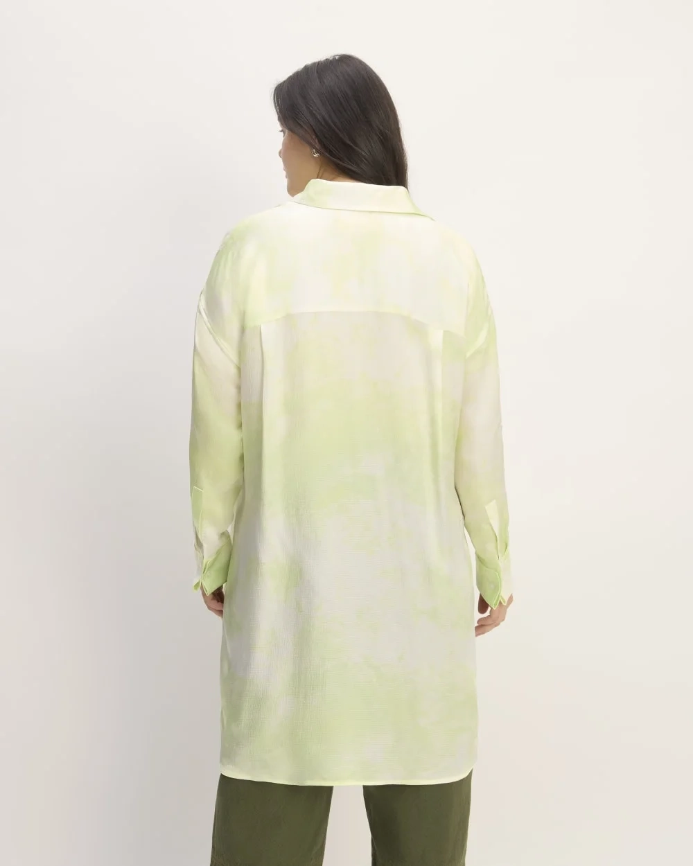 The Everlane x Marques' Almeida Satin Tie-Dye Shirt | Seafoam Tie-Dye (3)