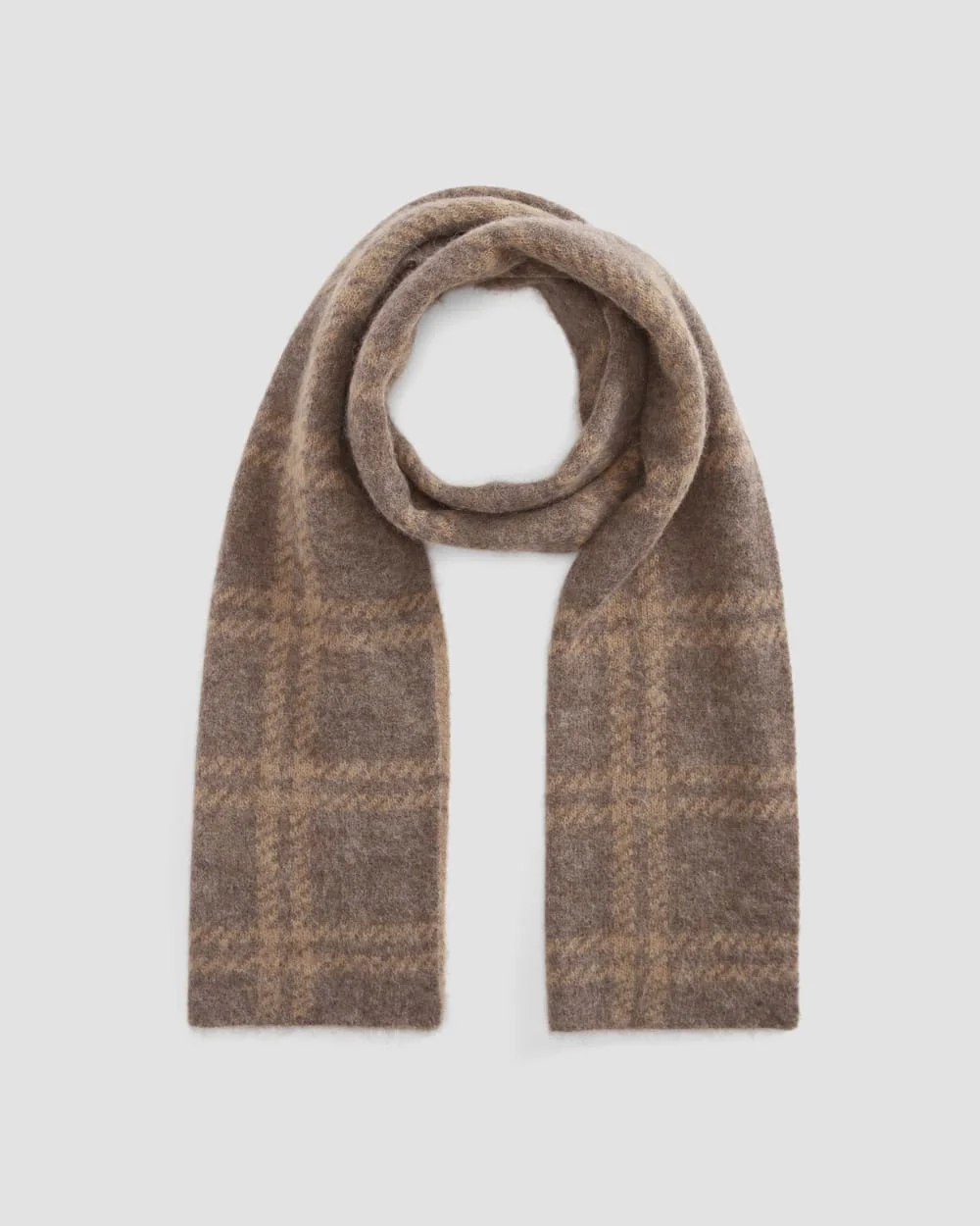 The Alpaca Patterned Scarf | Cocoa / Tiger's Eye (5)