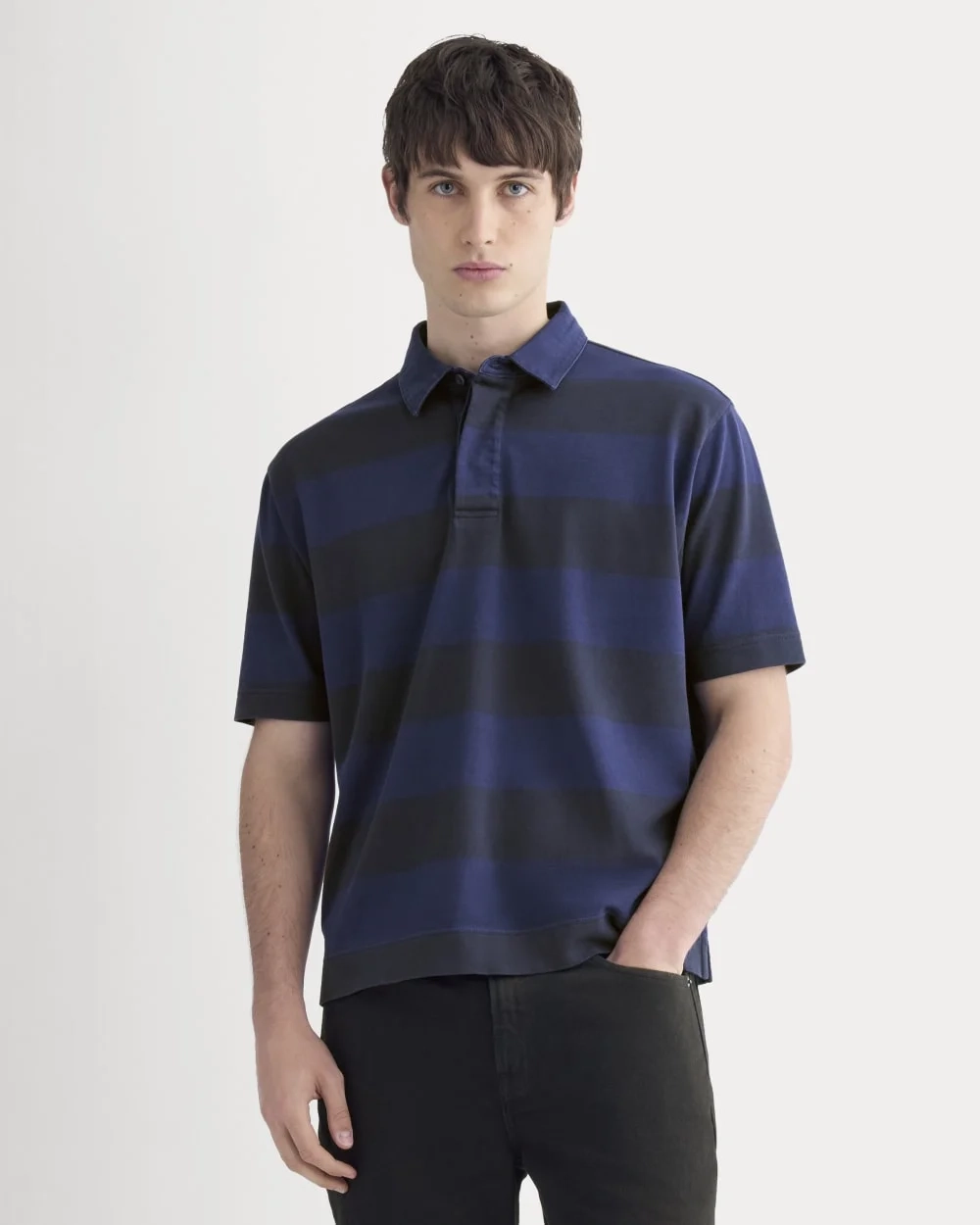 Vintage Rugby Polo | Navy / Black (7)