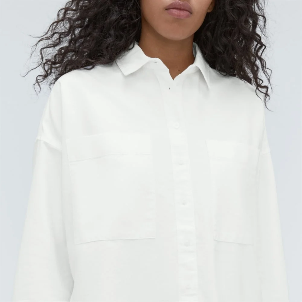 The Way Long Oxford Shirt | White (6)