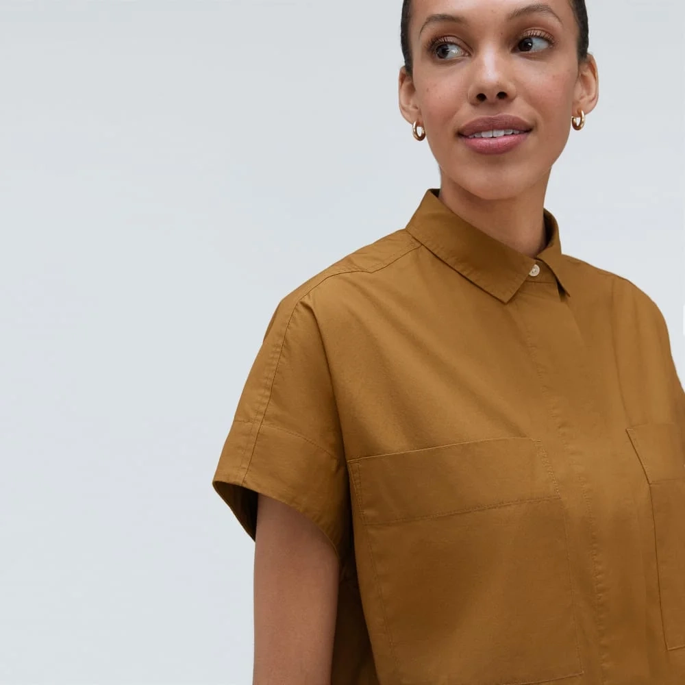 The Short-Sleeve Box Shirt | Tawny Brown (4)