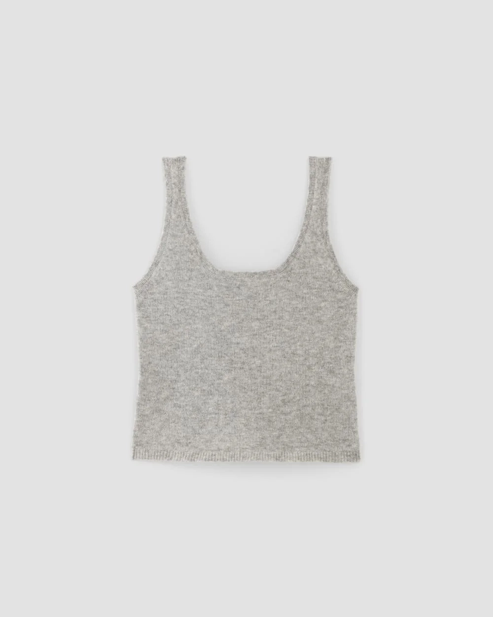 The Cozy-Stretch Tank | Heathered Grey (3)
