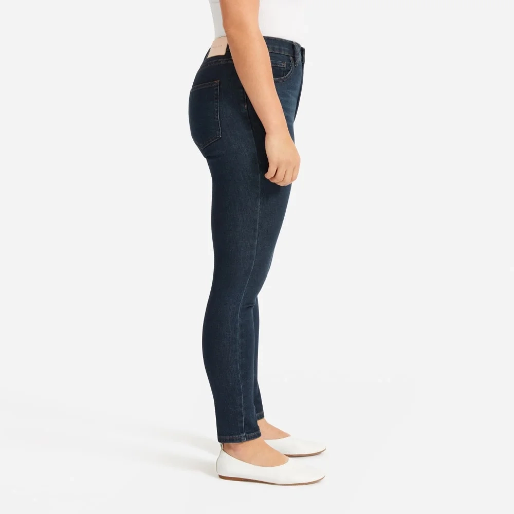 The Authentic Stretch High-Rise Skinny | Deep Indigo | 26.5" Inseam (8)