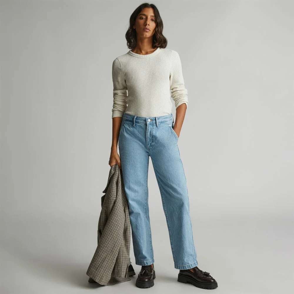 The Cinch Back Utility Jean | Sunkissed Blue (4)