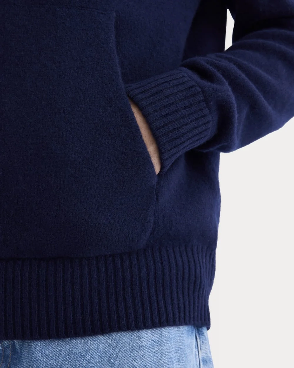The Felted Merino Hoodie | Deep Navy (3)