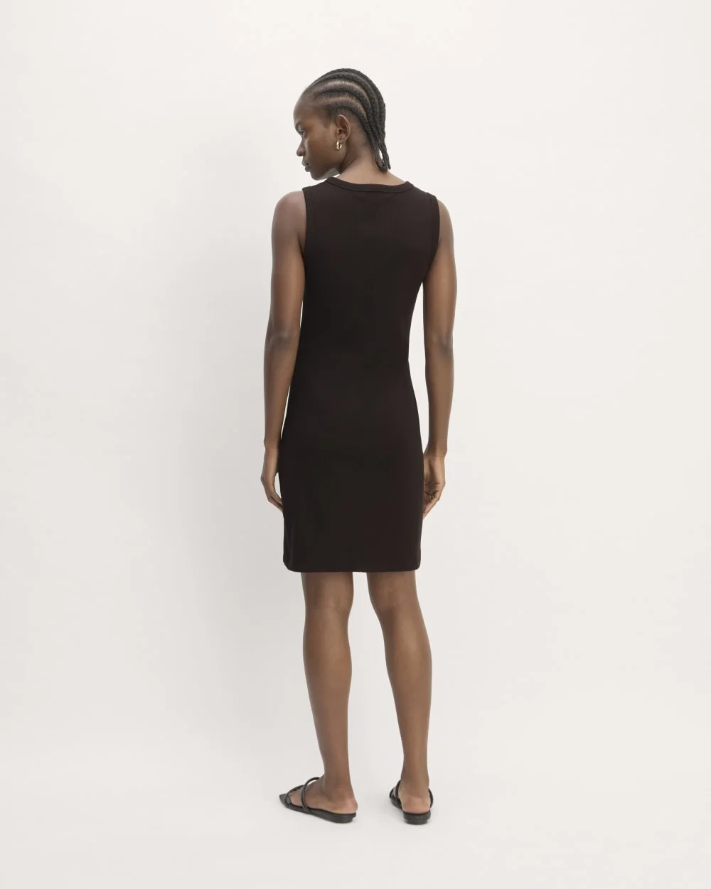The Ribbed Mini Dress | Black (5)