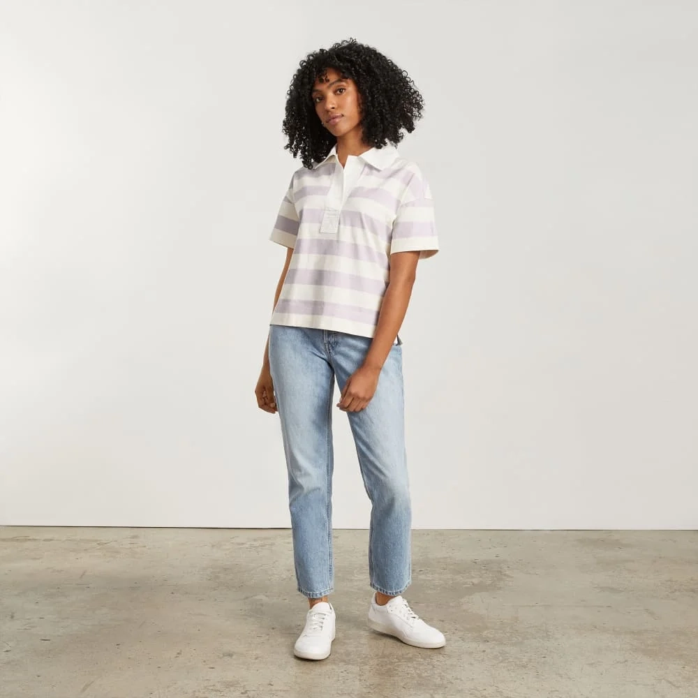 The Retro Jersey Polo | Pale Orchid / Canvas (6)