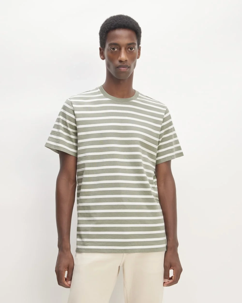The Premium-Weight Crew | Uniform | Mariner Stripe / Shadow / Bone