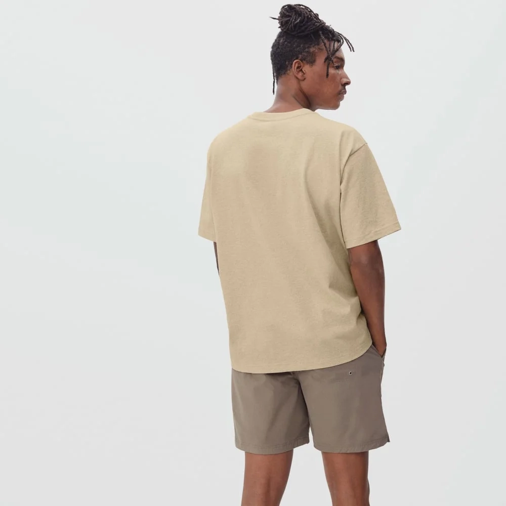 The Premium-Weight Relaxed Crew | Uniform | Heathered Cashew (4)