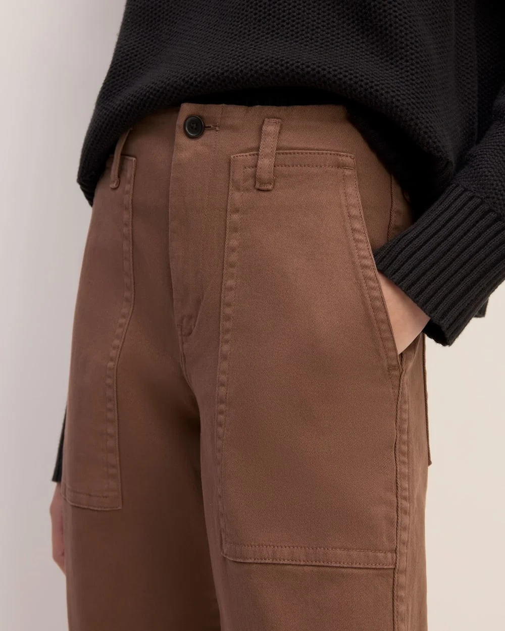 The Organic Utility Pant | Carob Brown (2)