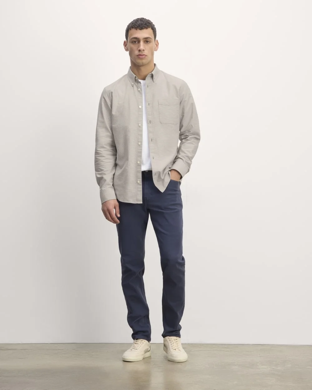 The Slim Oxford Shirt | Gray Houndstooth | Standard (4)