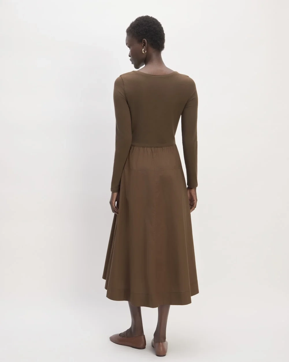 The Long-Sleeve Riviera Dress | Cocoa (4)