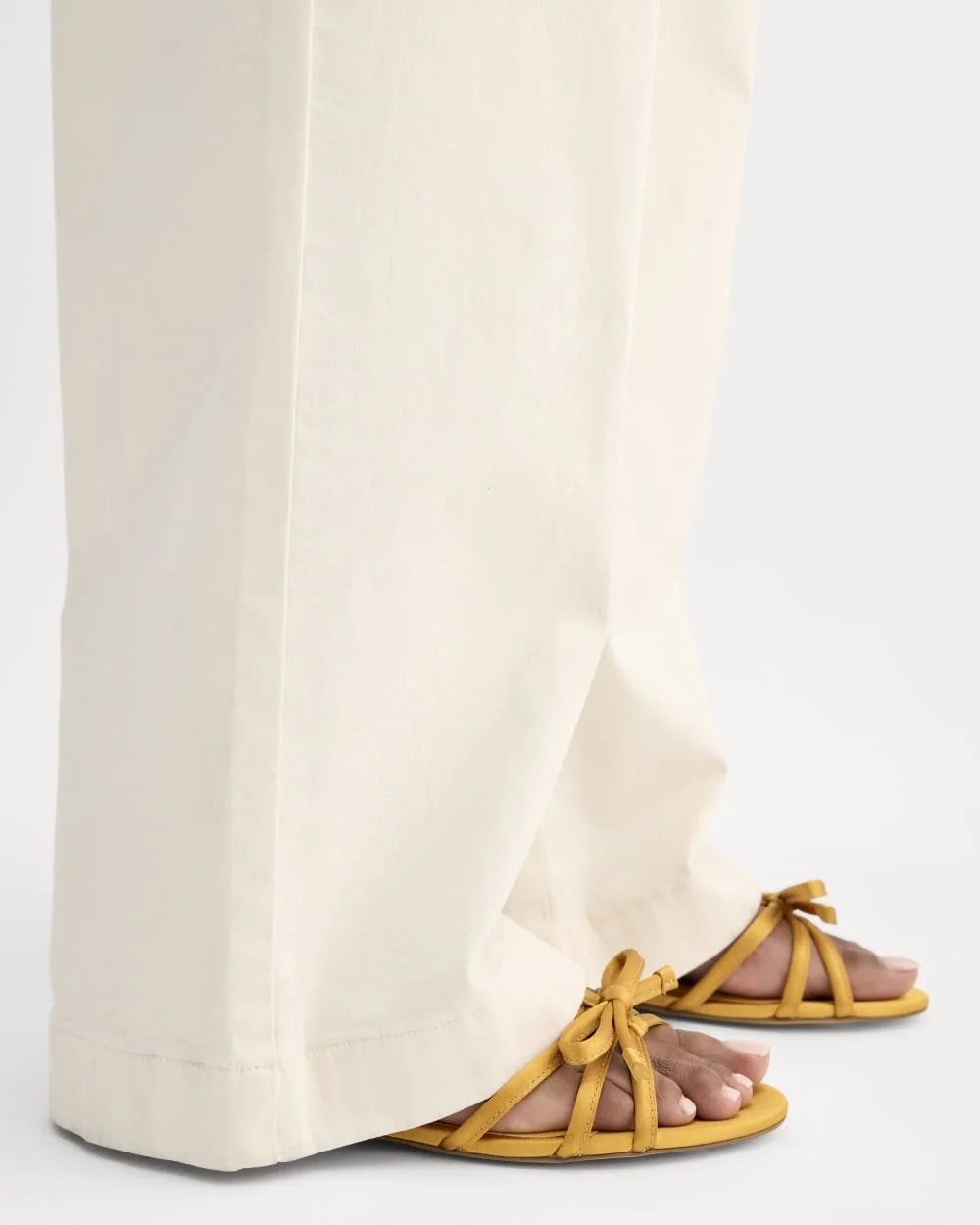 The Bow Sandal | Golden Sun Satin (6)