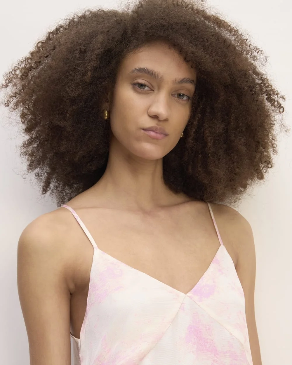 The Everlane x Marques' Almeida Satin Tie-Dye Dress | Pink Tie-Dye (5)
