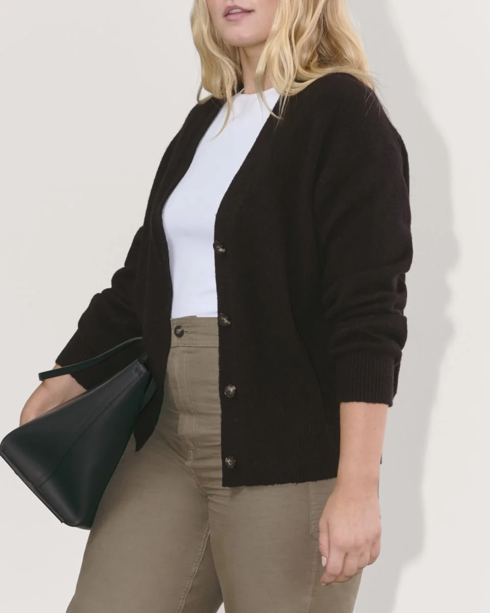 The Cocoon Cardigan in Plush Cotton | Black (3)