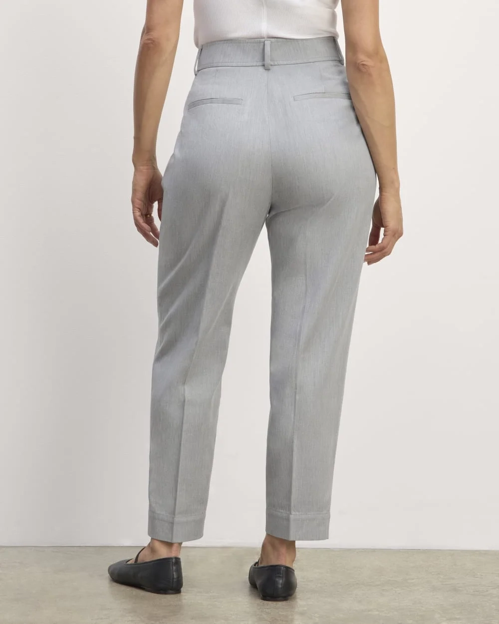 The Draper Tapered Pant in Buttersmooth | Heather Steel (4)