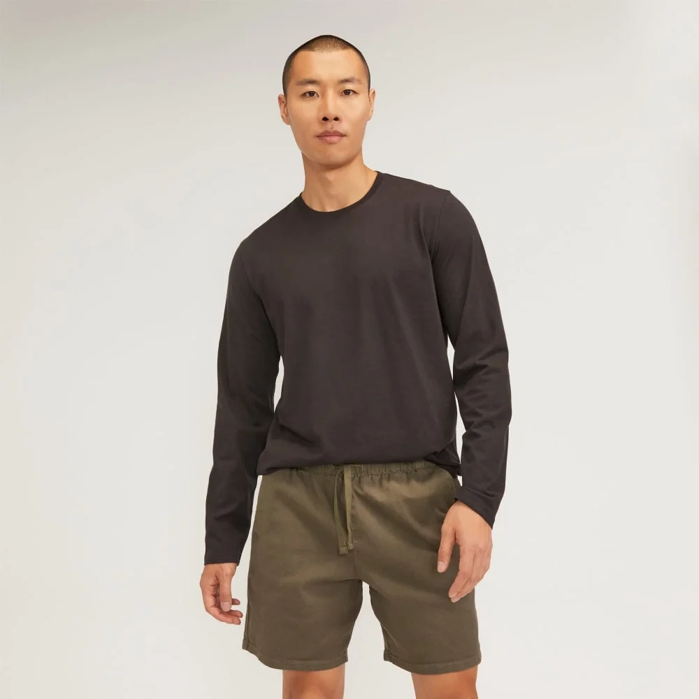 The Essential Organic Long-Sleeve Tee | Vintage Black