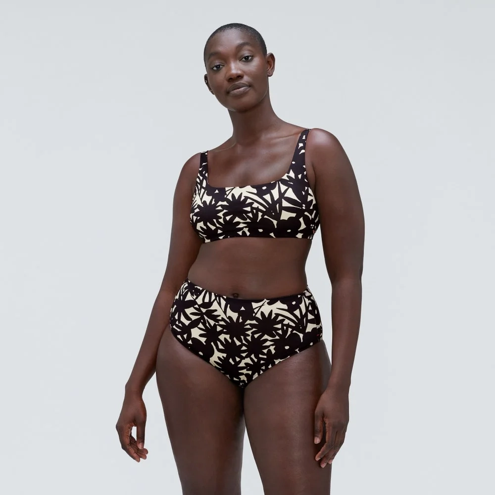 The High-Rise Hipster Bottom | Black / Canvas Floral (3)