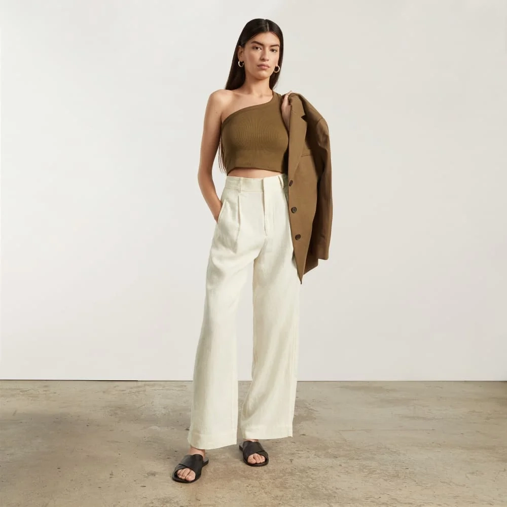 The Linen Way-High® Drape Pant  | Canvas (7)