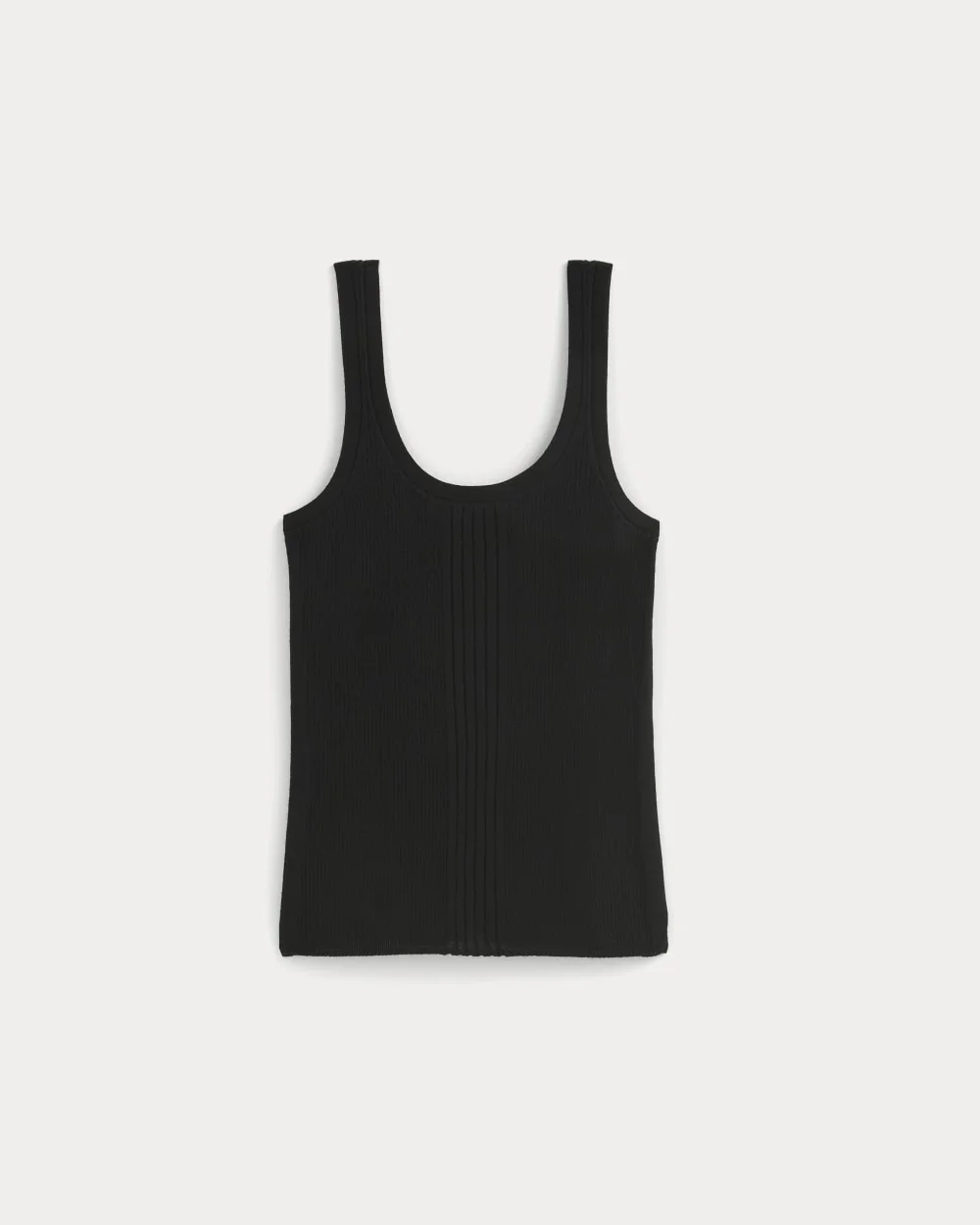 The Light Ribbed Cami in Ultrasoft Merino | Black (5)