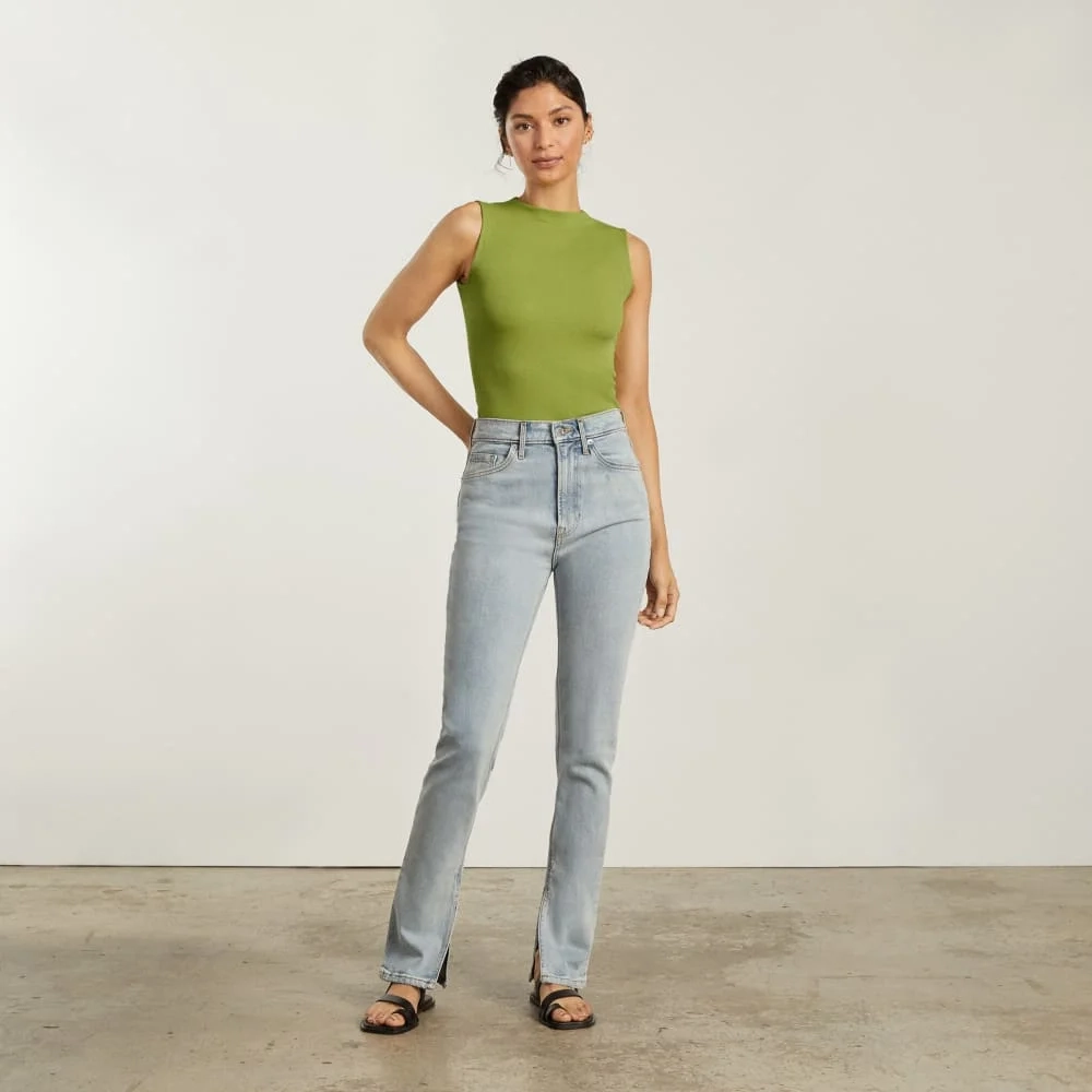 The Pima Micro-Rib Funnel-Neck Tank | Pepper (4)