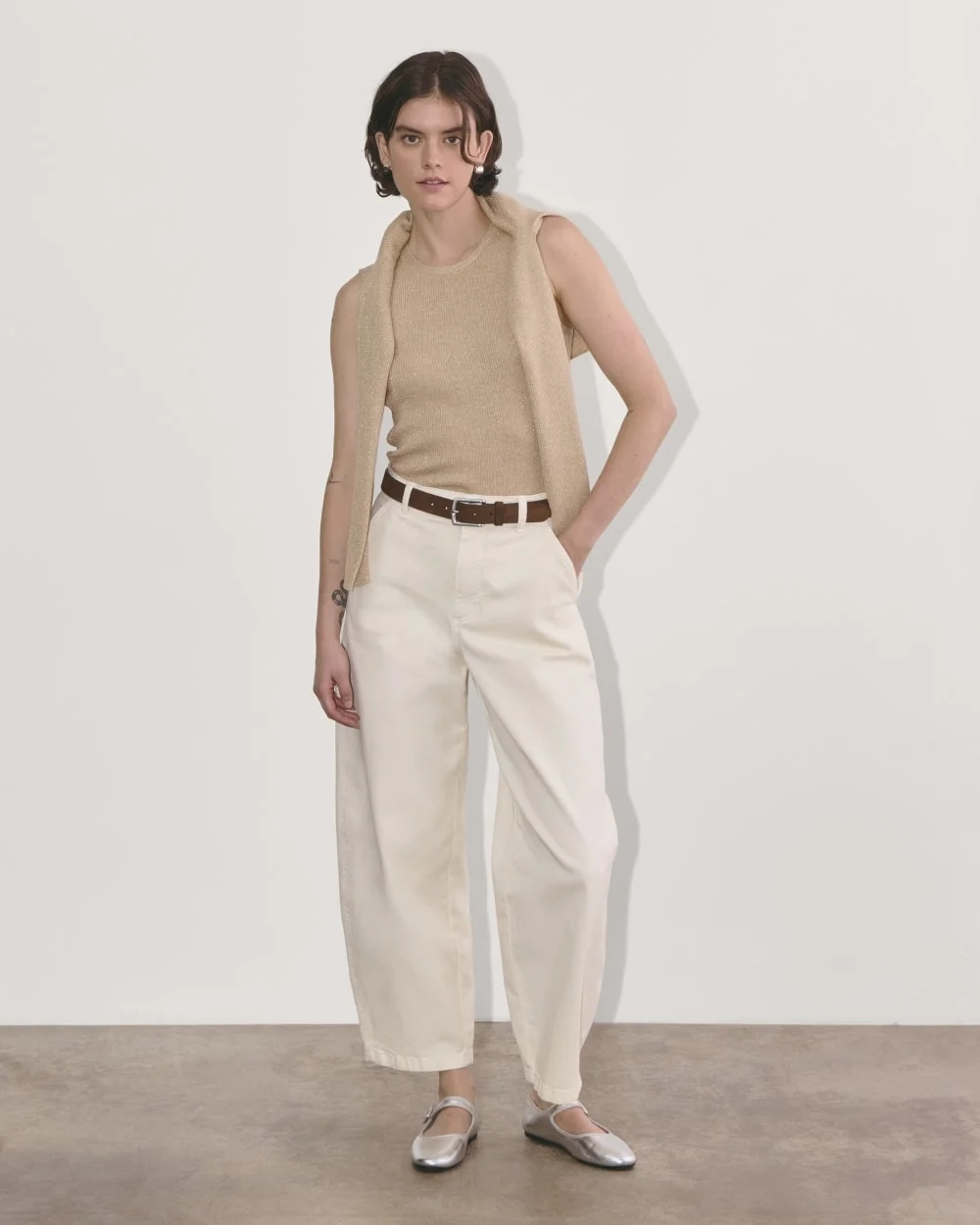 The Tank in Lurex Merino | Gold (5)