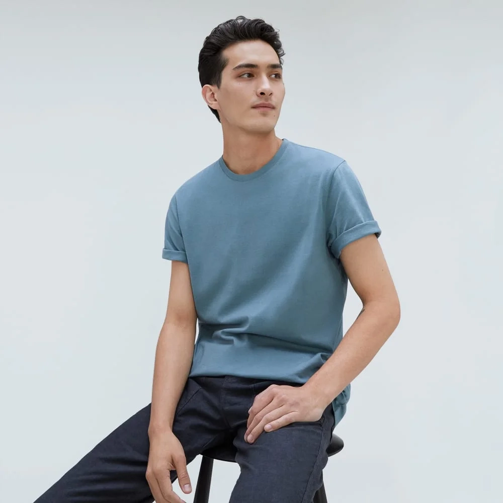 The Organic Cotton Crew | Greyish Blue (3)