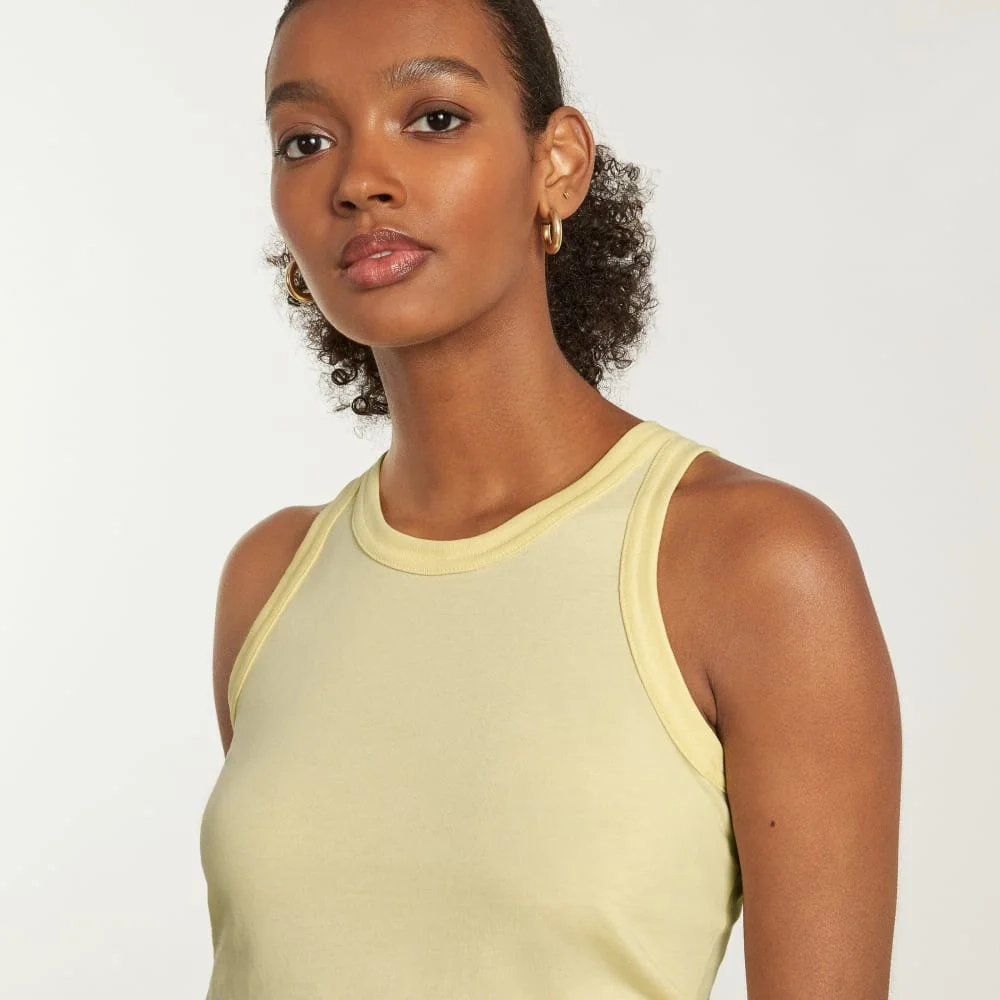 The Tank in Essential Cotton | Pastel Yellow (3)