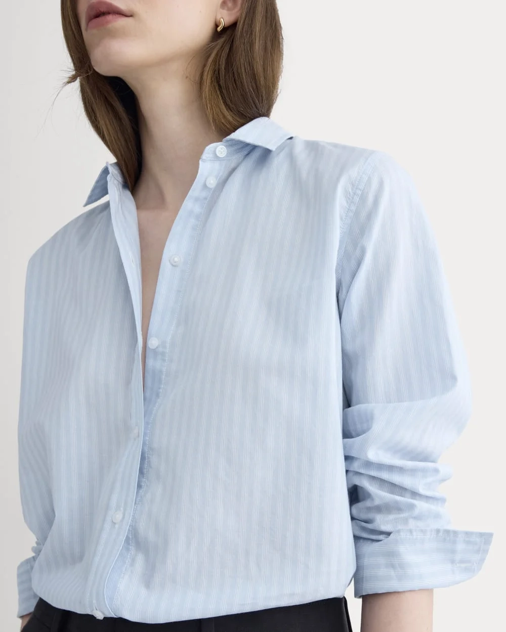The Must-Have Shirt in Silky Cotton | Forever Blue / Optic White (5)