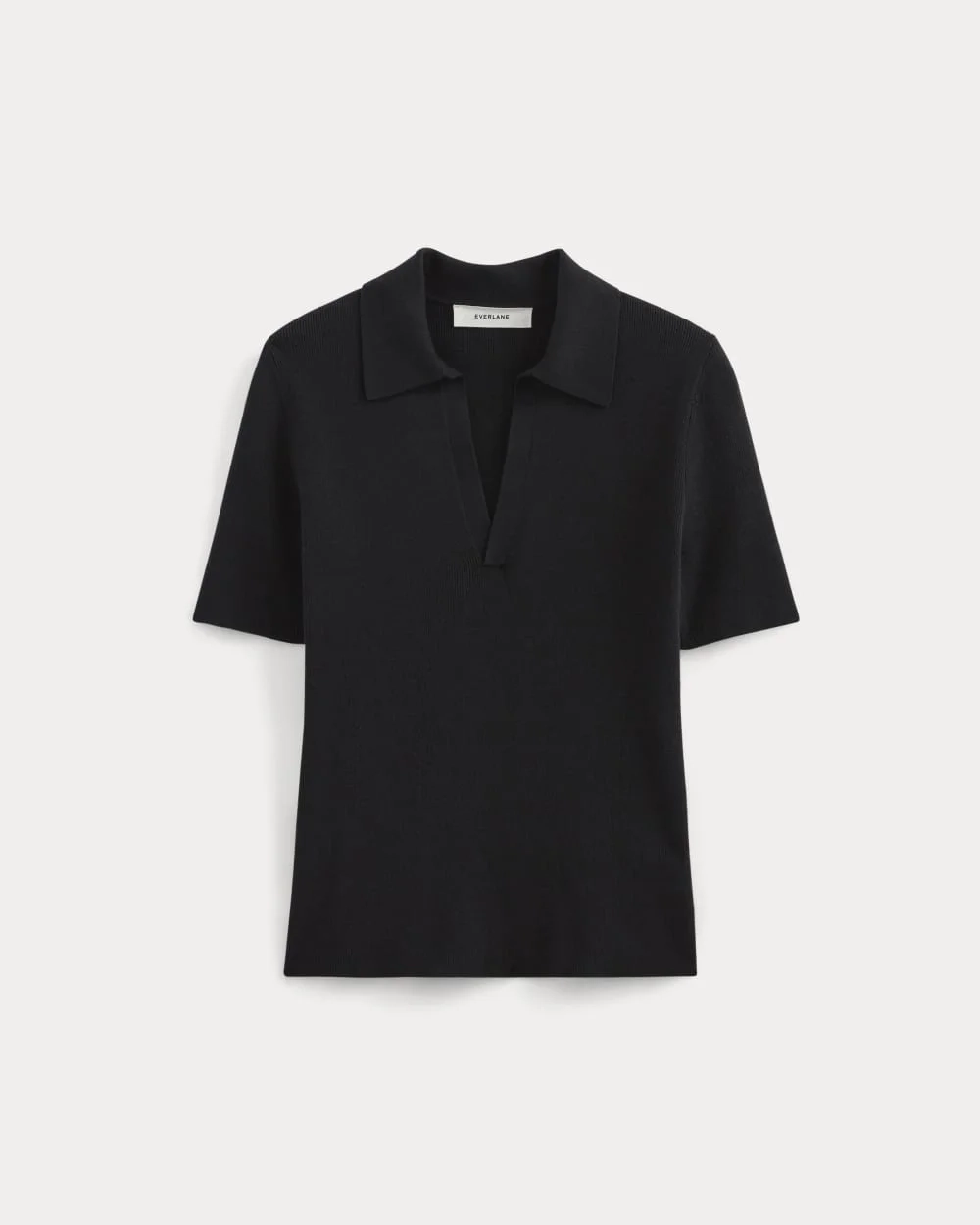 The Knit Polo | Black (4)