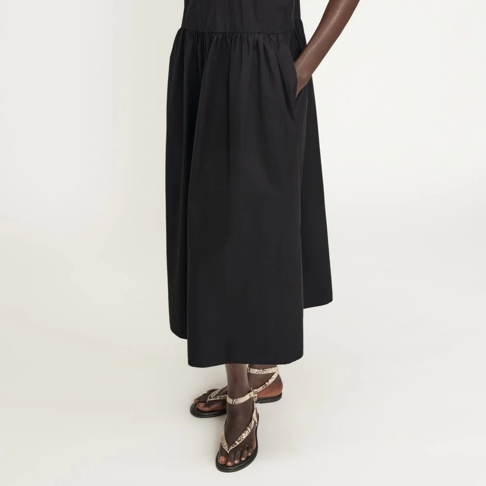 The Poplin Summer Dress | Black (6)