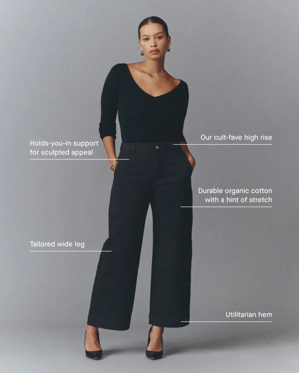 The Utility Wide-Leg Pant | Bone (4)