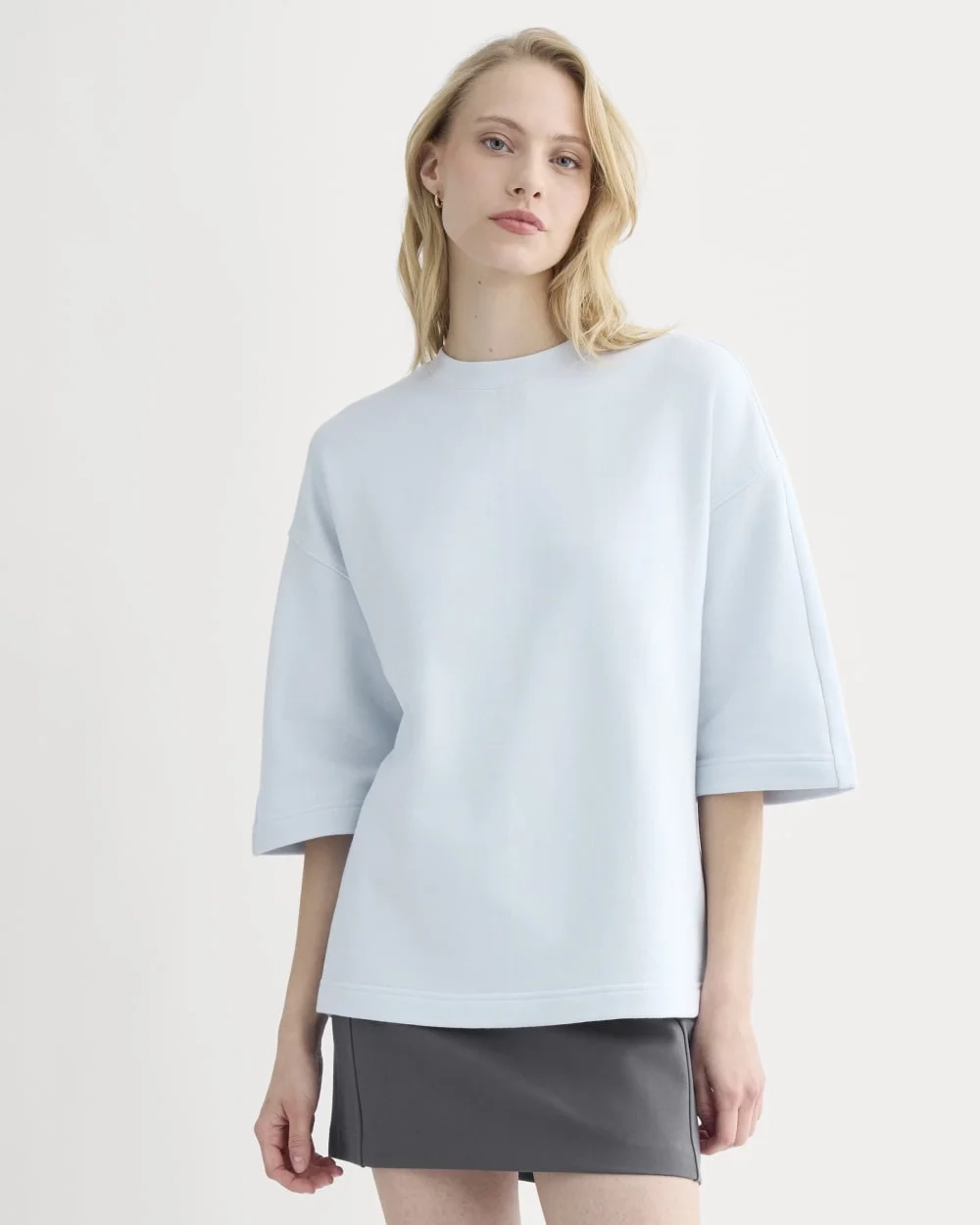 Lightweight Terry Oversized Tee | Skywriting