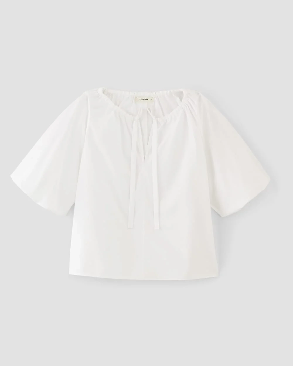 The Supima® Puff-Sleeve Top | White (5)