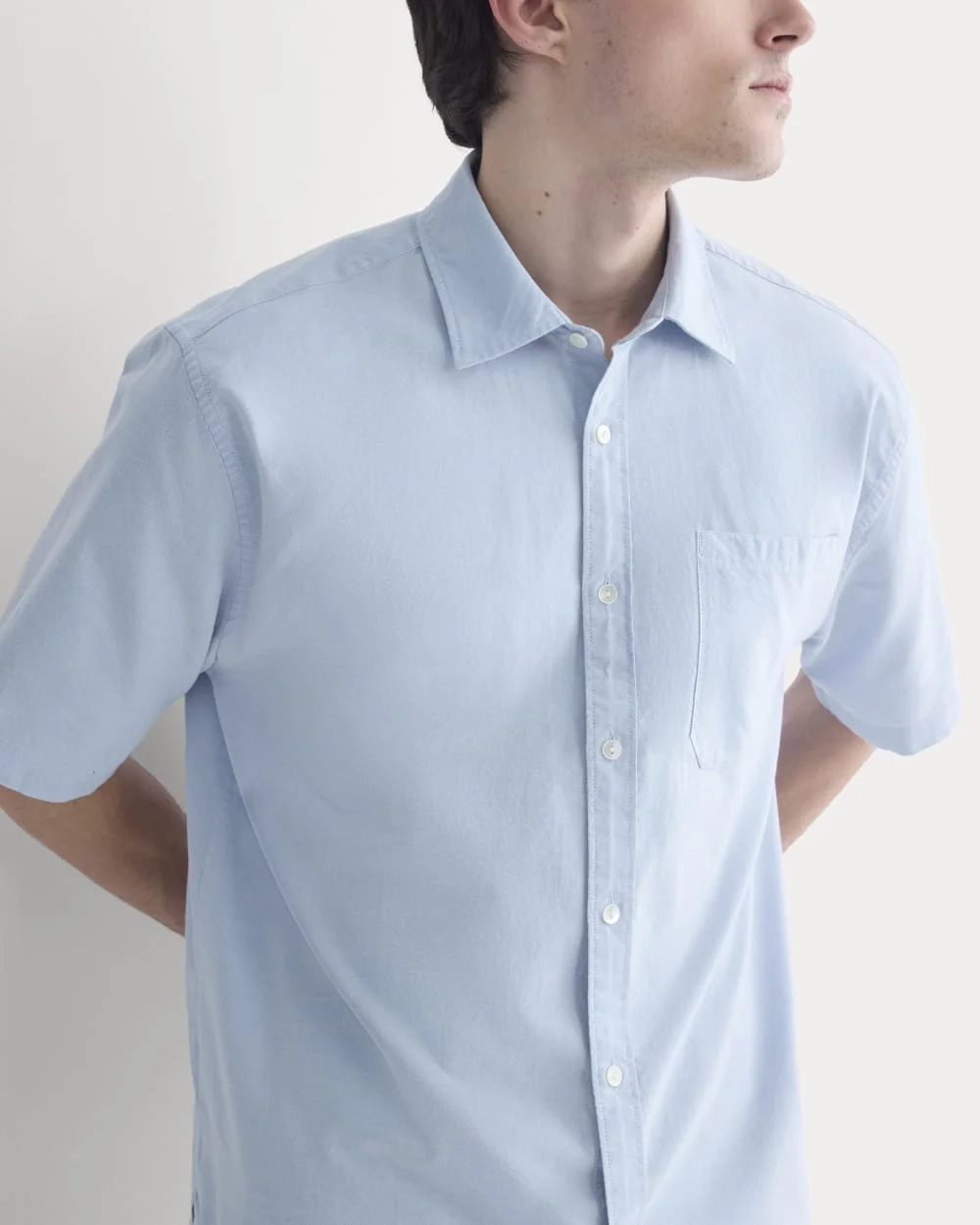 Lightweight Short-Sleeve Oxford | Light Blue (5)