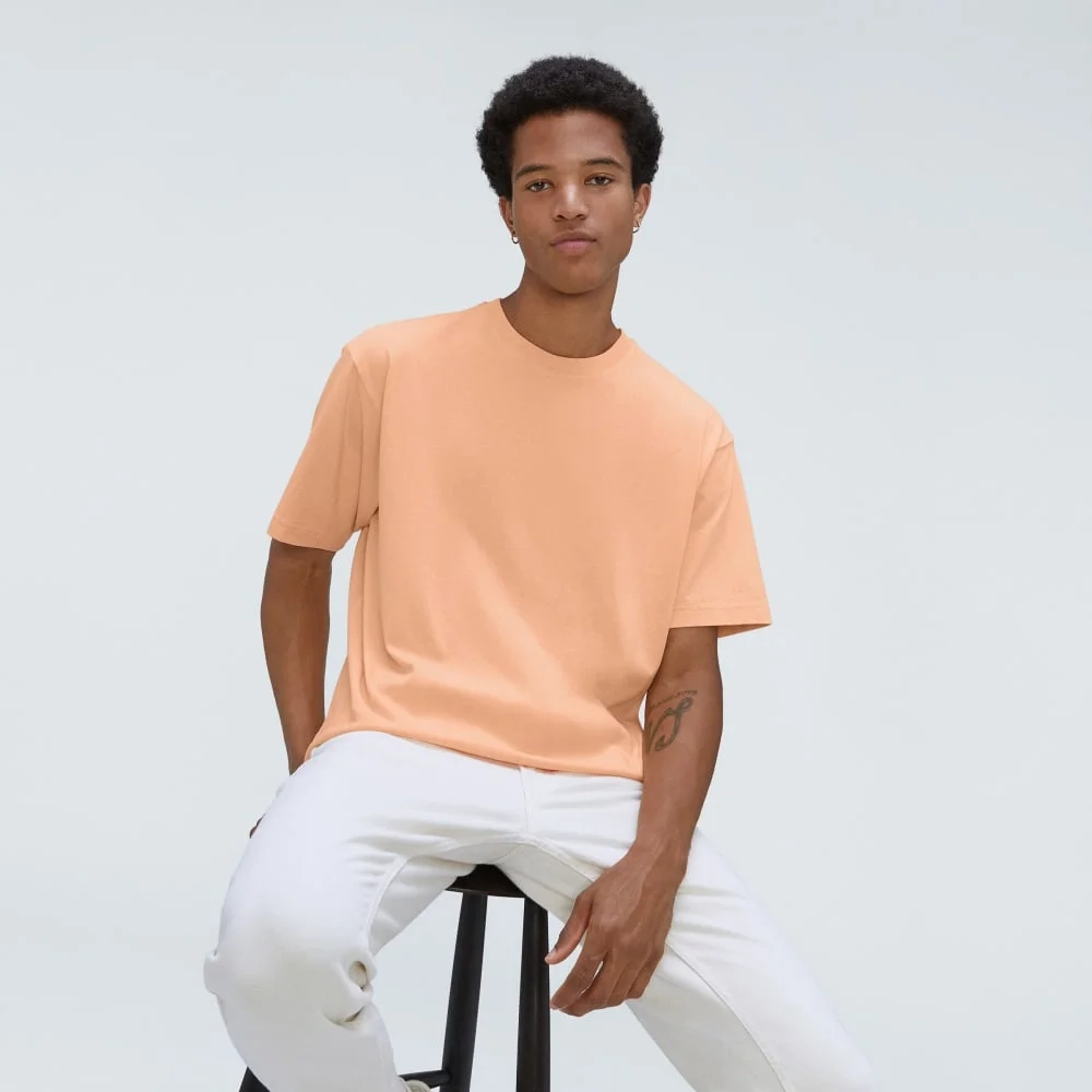 The Premium-Weight Relaxed Crew | Uniform | Apricot (4)