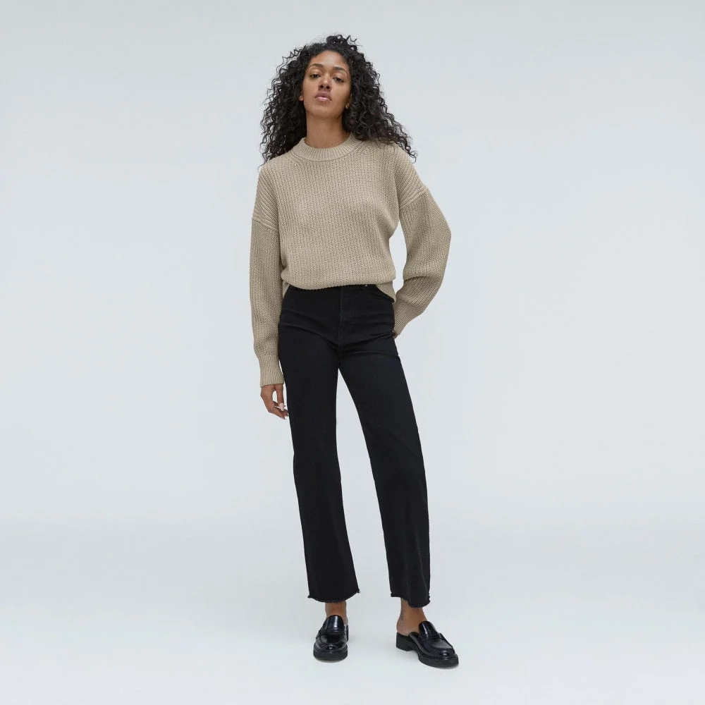 The Texture Cotton Crew | Trench Coat Khaki (6)