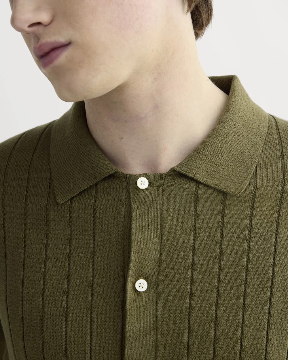 The No-Sweat Button-Down Polo | Olive (5)