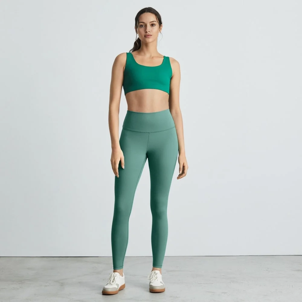 The Perform 24/7 Legging | Dark Mint | 25" Inseam (4)