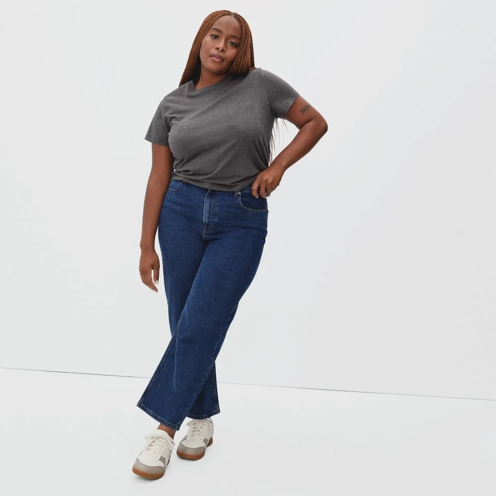 The Organic Cotton Box-Cut Pocket Tee | Charcoal | No Pocket (6)