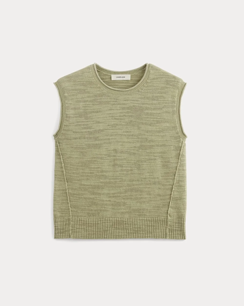 The Muscle Sweater in Cotton Linen | Eucalyptus (5)