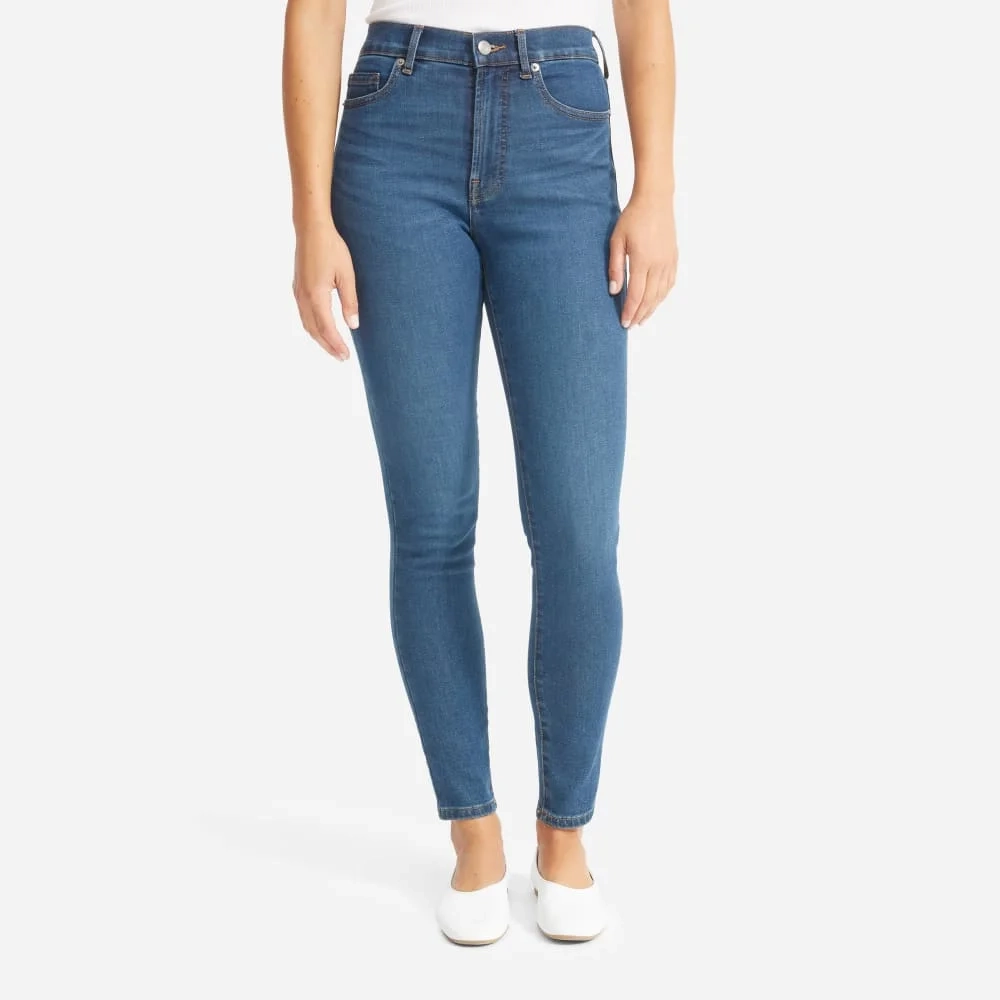 The Authentic Stretch High-Rise Skinny | Mid Blue | 28.5" Inseam (10)