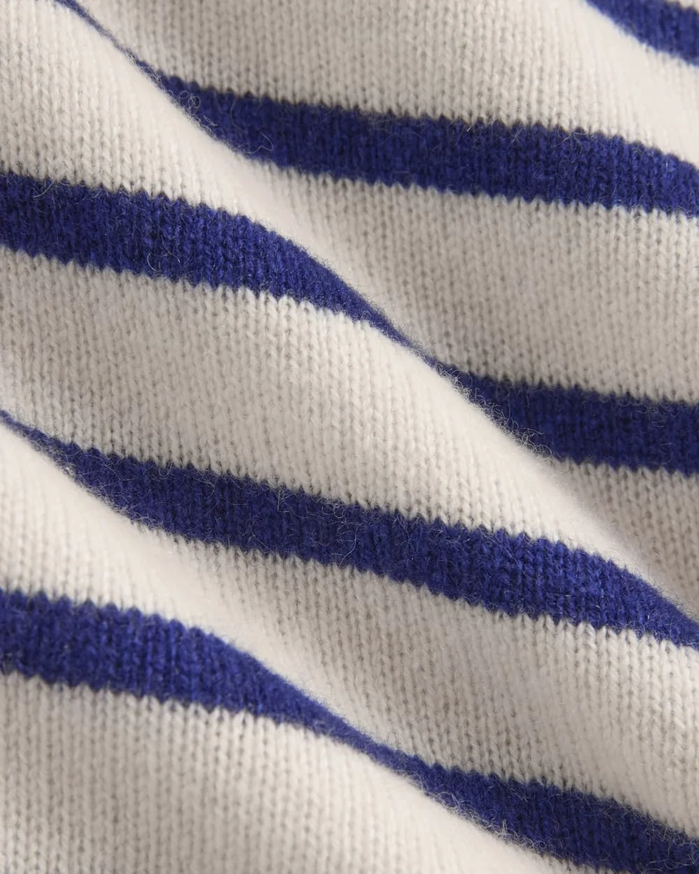 The Boxy Crew in Cashmere | Soft White / Deep Blue (5)